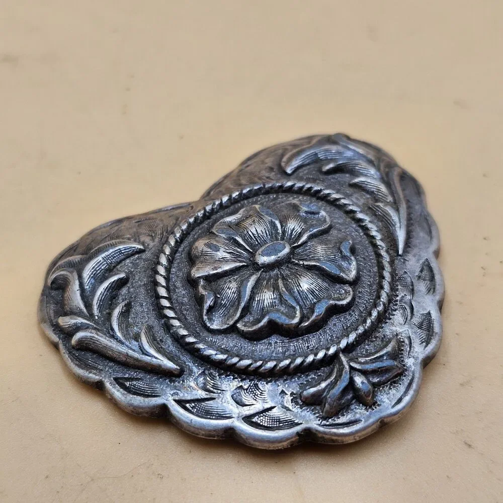 Vintage Heart Shaped Belt Buckle Made In Taiwan